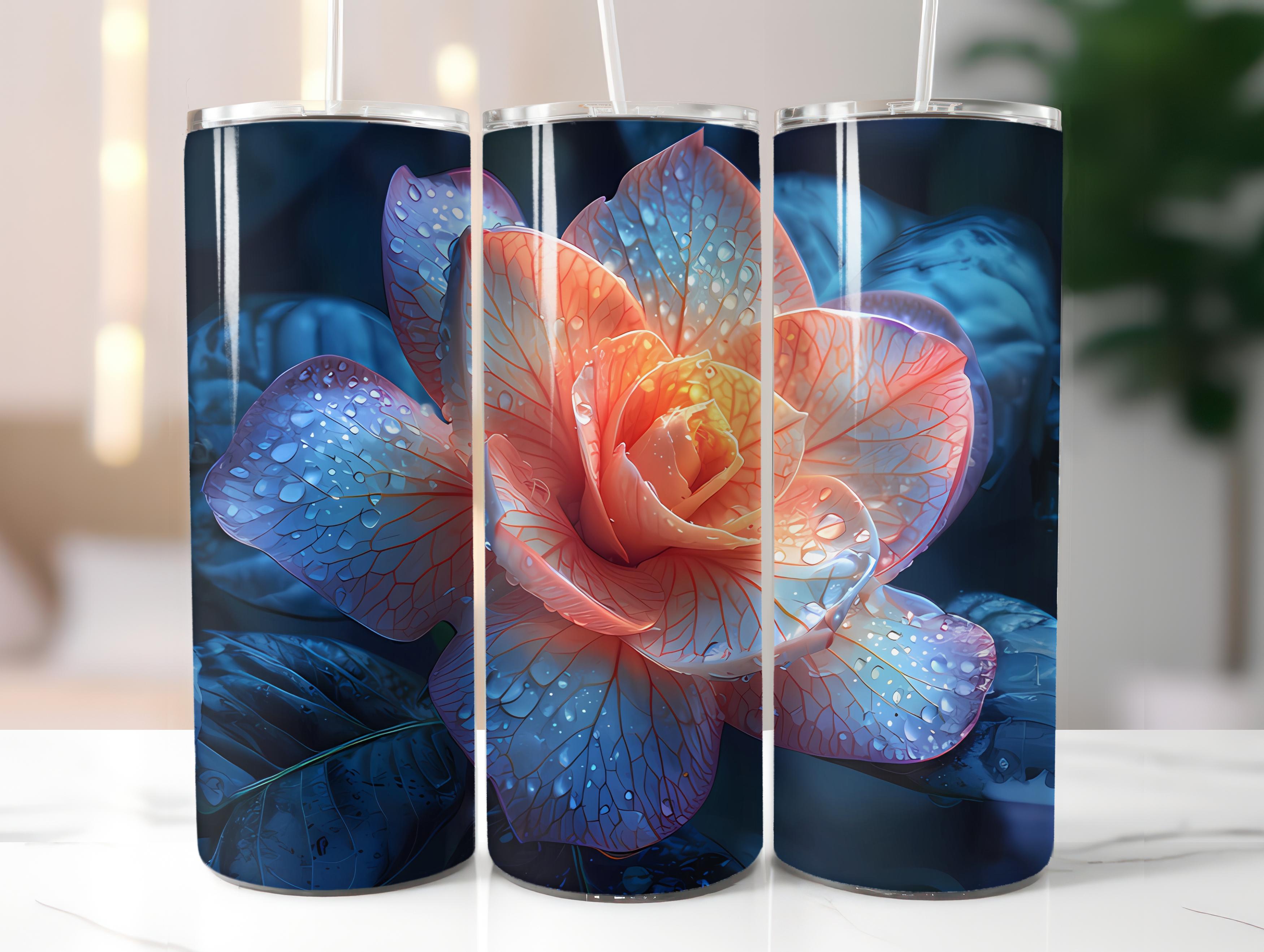 Gardenias Flowers Tumbler Wrap - CraftNest - Digital Crafting and Art