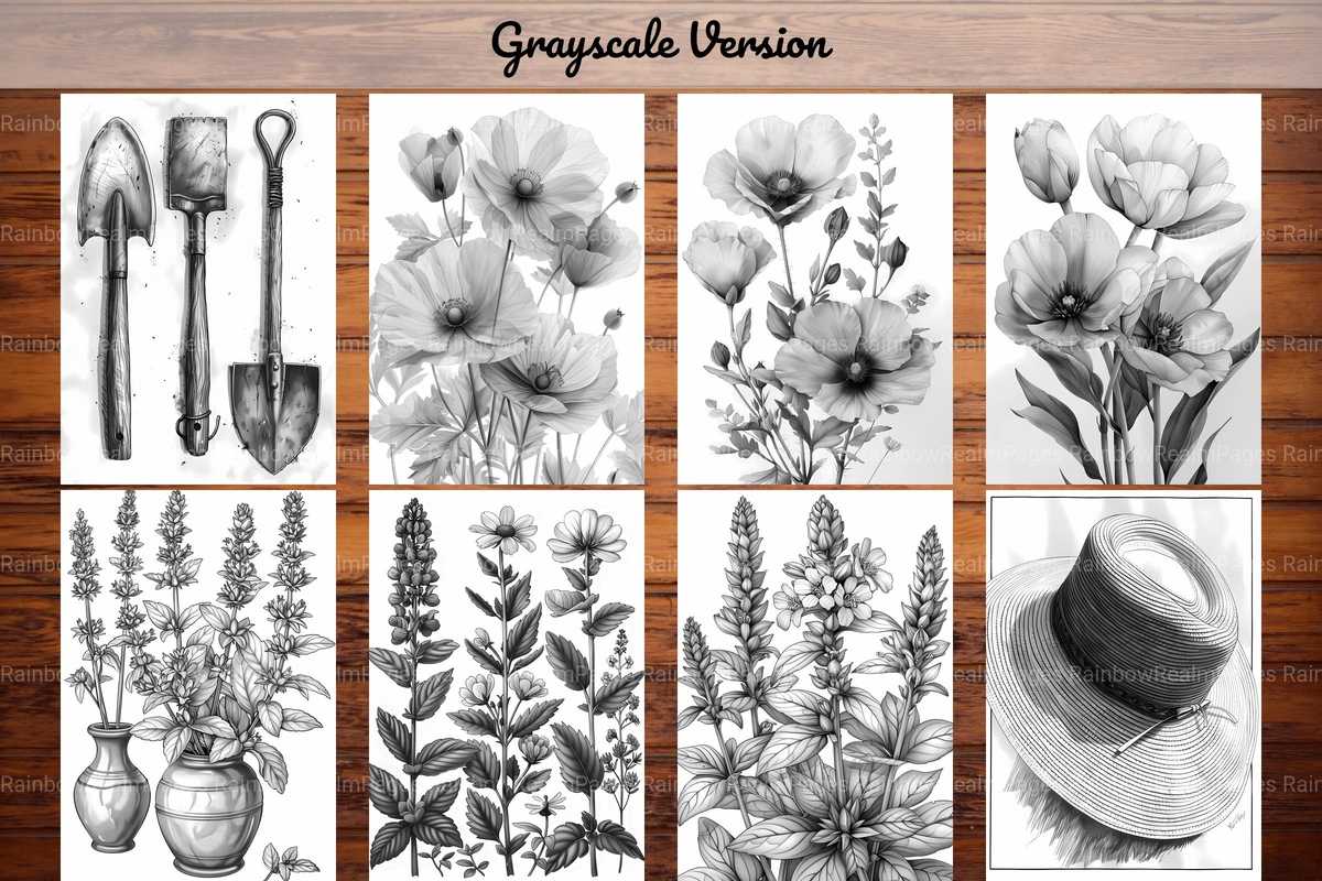 Gardening Coloring Books - CraftNest - Digital Crafting and Art