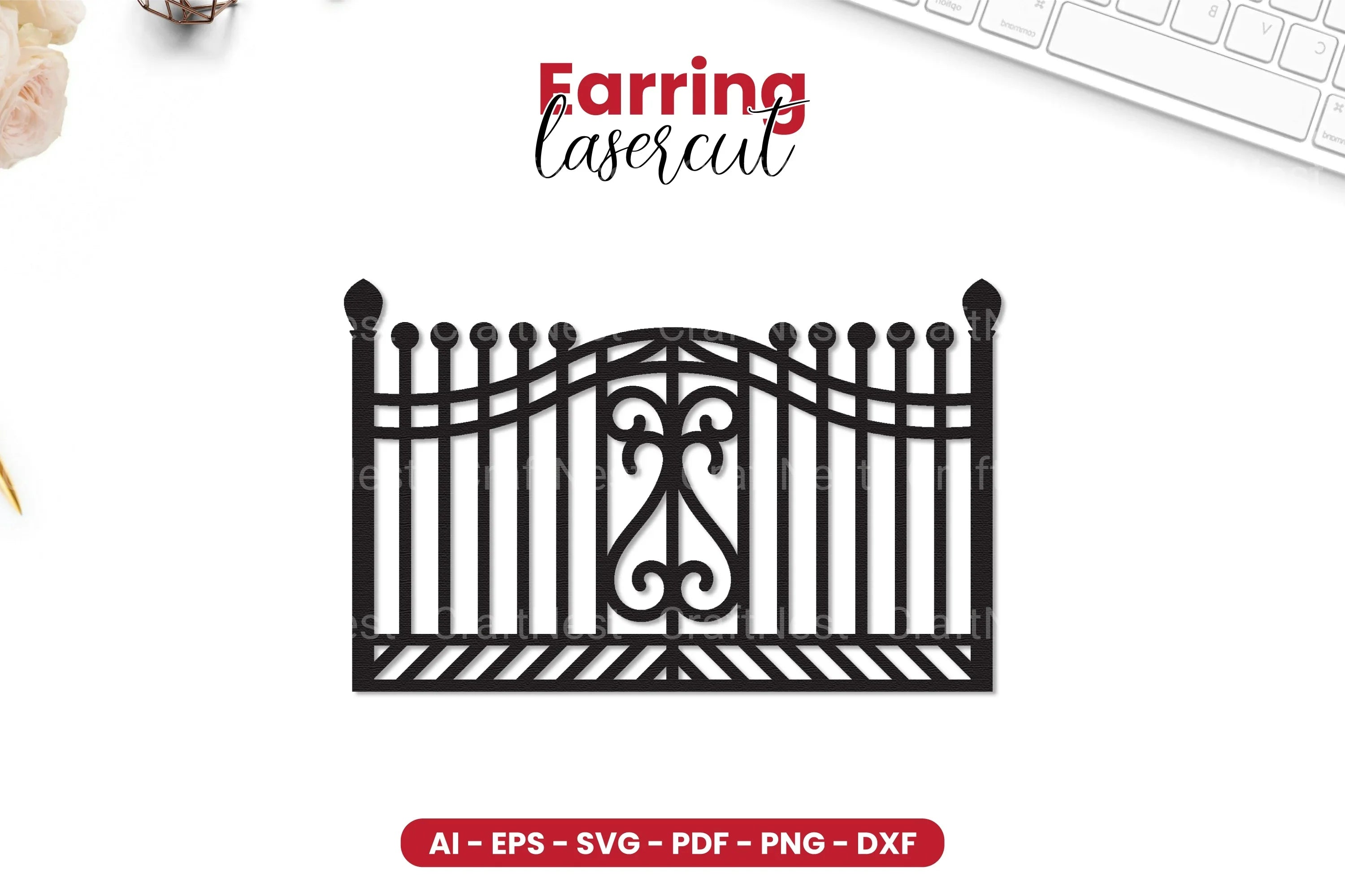 Gate Lasercut SVG Bundle - CraftNest - Digital Crafting and Art
