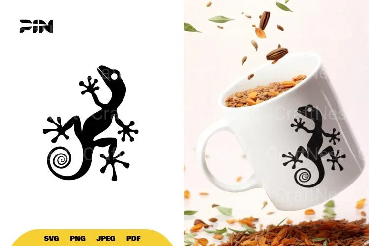 Gecko Silhouette SVG Bundle - CraftNest - Digital Crafting and Art