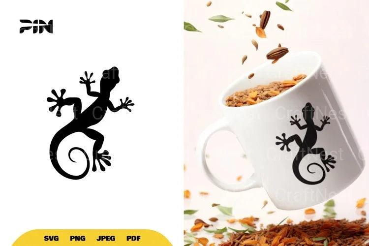 Gecko Silhouette SVG Bundle - CraftNest - Digital Crafting and Art