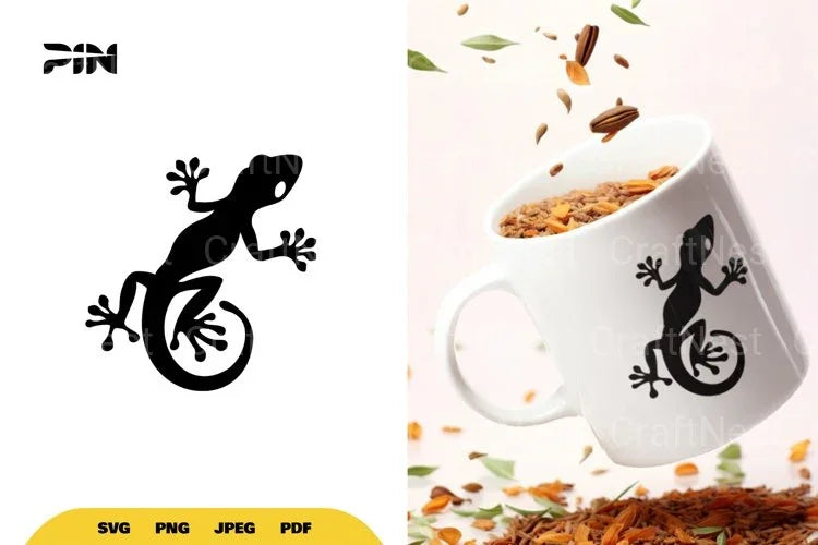 Gecko Silhouette SVG Bundle - CraftNest - Digital Crafting and Art