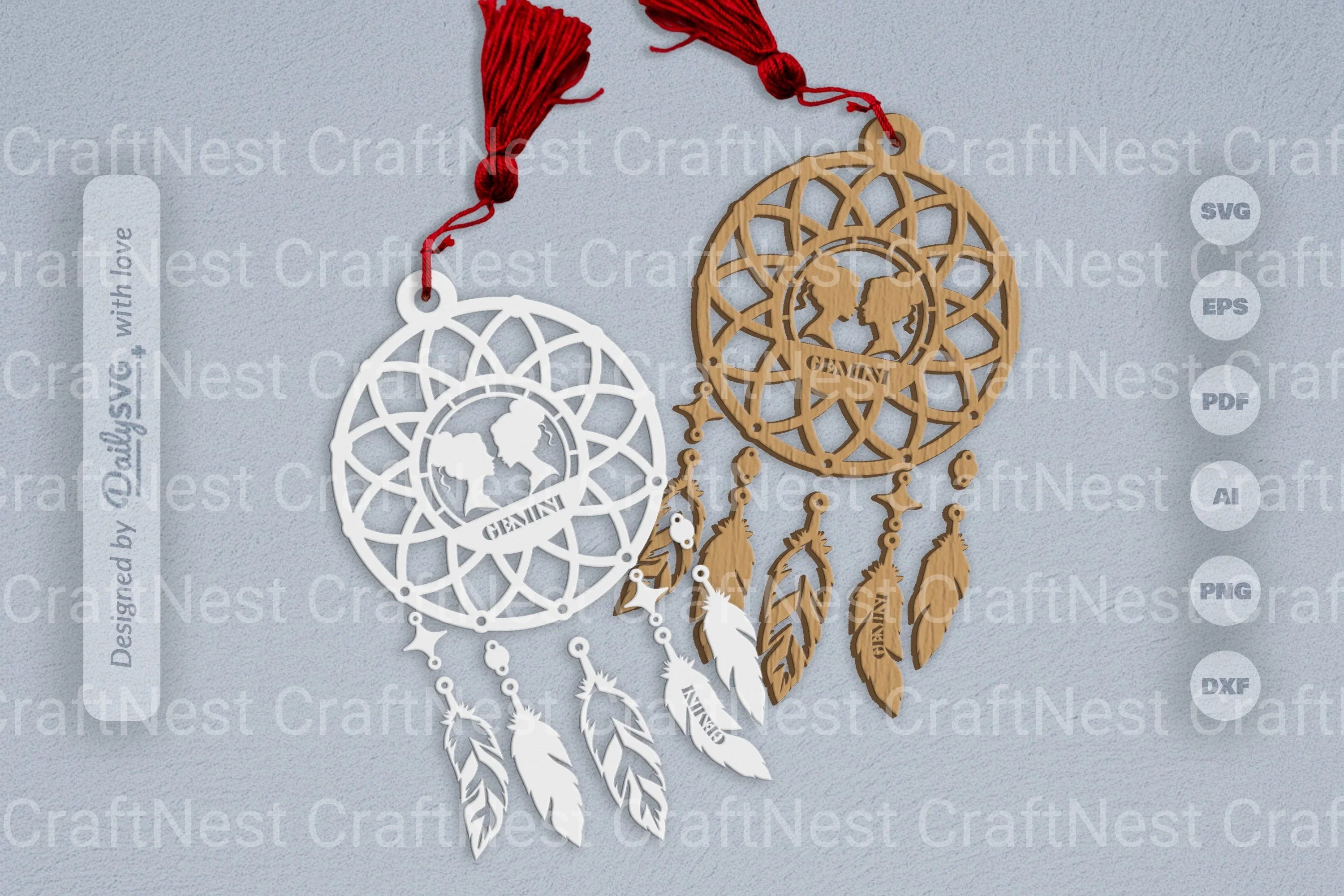 Gemini Dream Catcher Set SVG Bundle