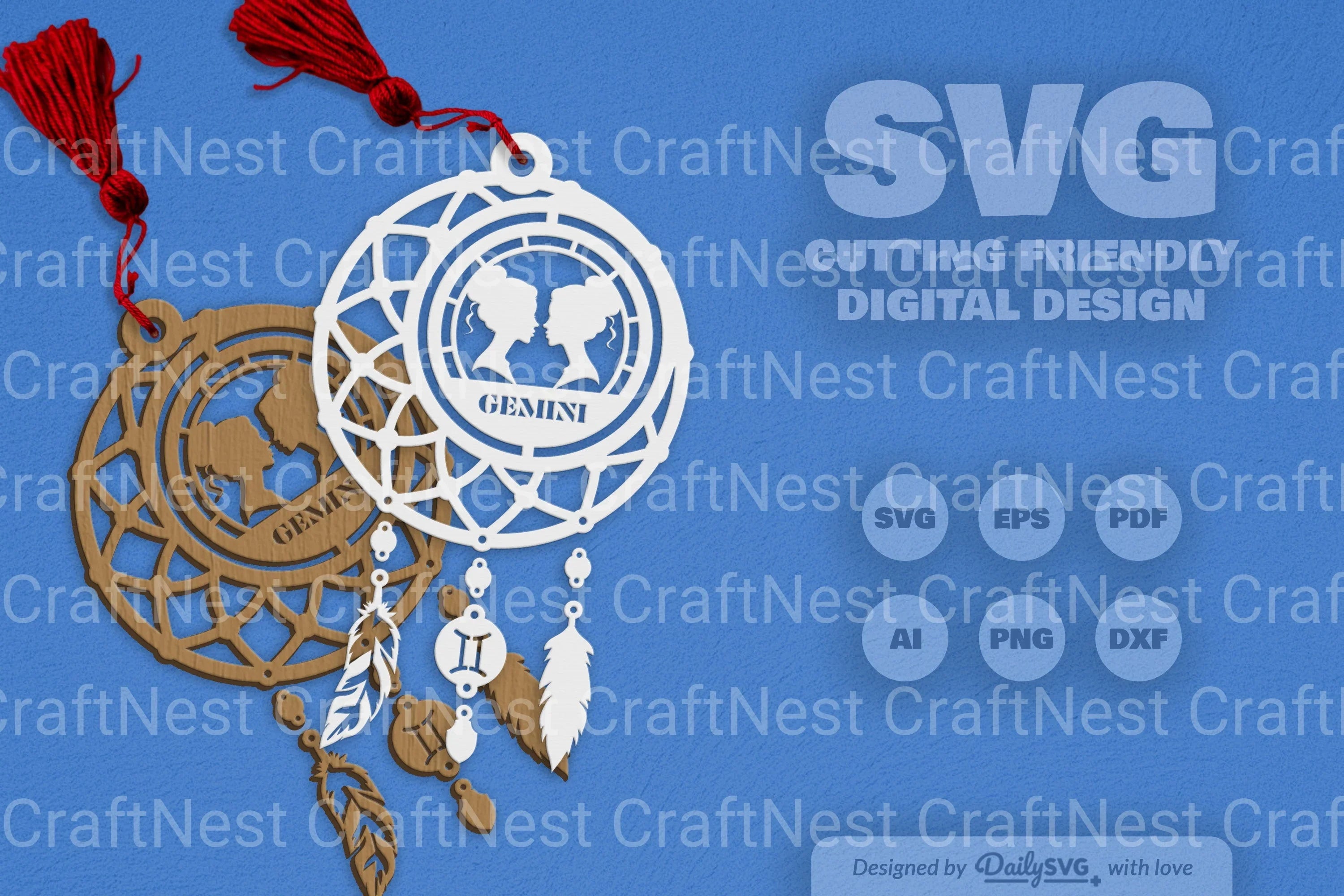 Gemini Dream Catcher Set SVG Bundle