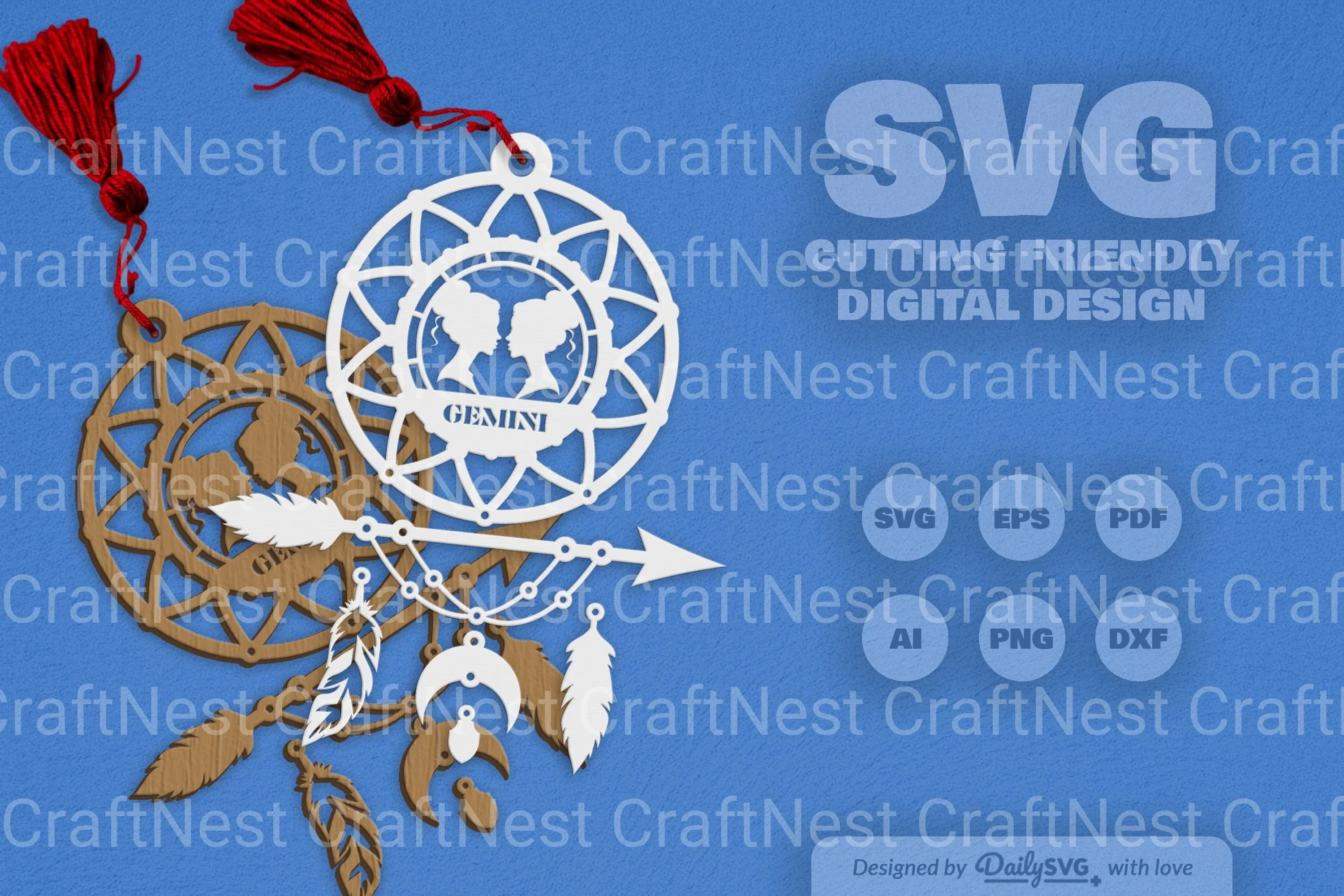 Gemini Dream Catcher Set SVG Bundle