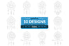 Gemini Dream Catcher Laser Cut Set Clipart