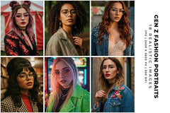 Gen Z Fashion Portraits - Women - CraftNest - Digital Crafting and Art