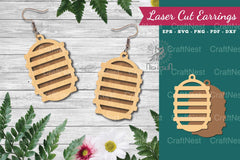 Geometric Laser Cut Earrings Design Bundle - CraftNest - Digital Crafting and Art