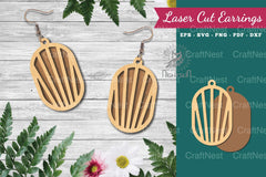 Geometric Laser Cut Earrings Bundle - CraftNest - Digital Crafting and Art