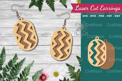 Geometric Laser Cut Earrings Design Bundle - CraftNest - Digital Crafting and Art