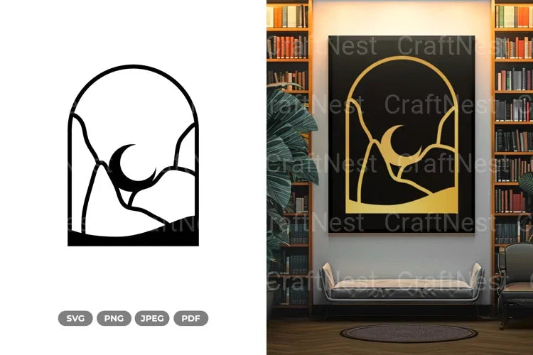 Geometric Wall Decor Clipart Bundle - CraftNest - Digital Crafting and Art