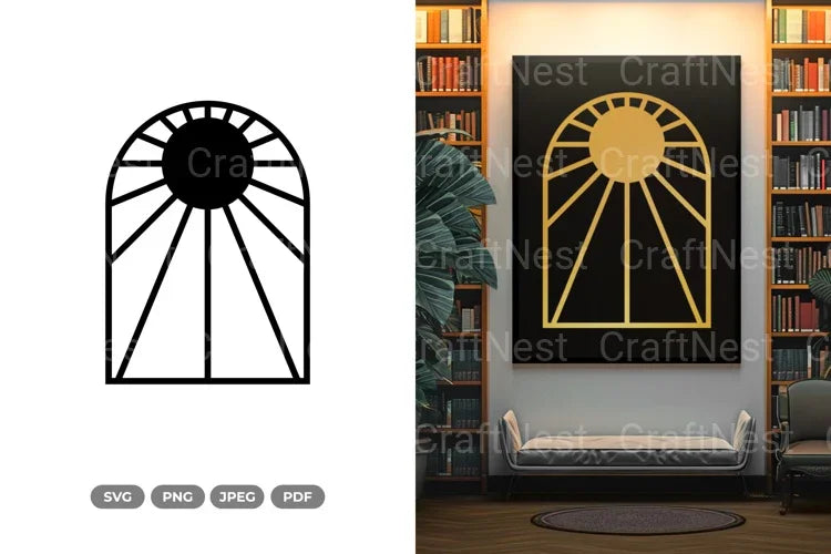 Geometric Wall Decor Clipart Bundle - CraftNest - Digital Crafting and Art