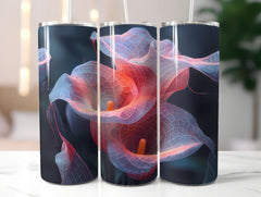 Geometric Flowers Tumbler Wrap - CraftNest - Digital Crafting and Art