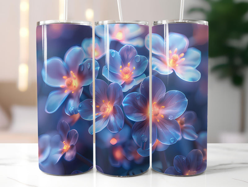 Geometric Flowers Tumbler Wrap - CraftNest - Digital Crafting and Art