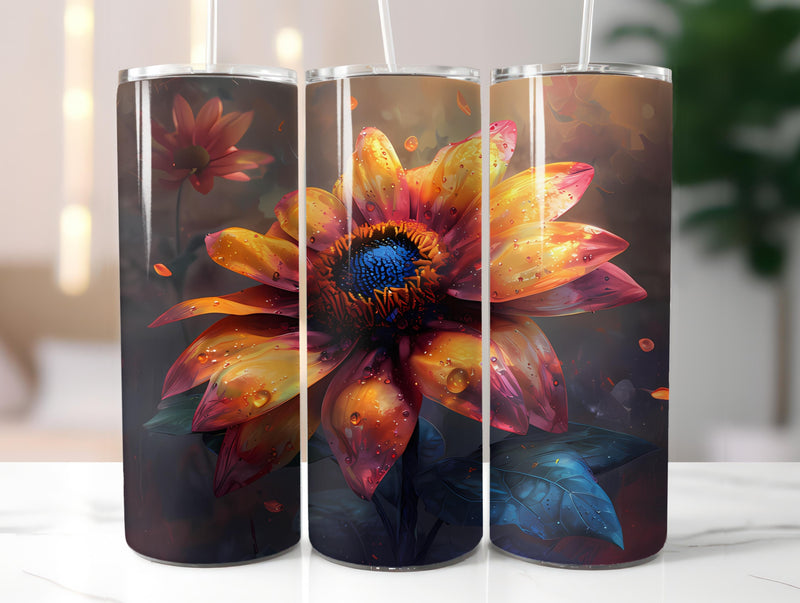 Geometric Flowers Tumbler Wrap - CraftNest - Digital Crafting and Art