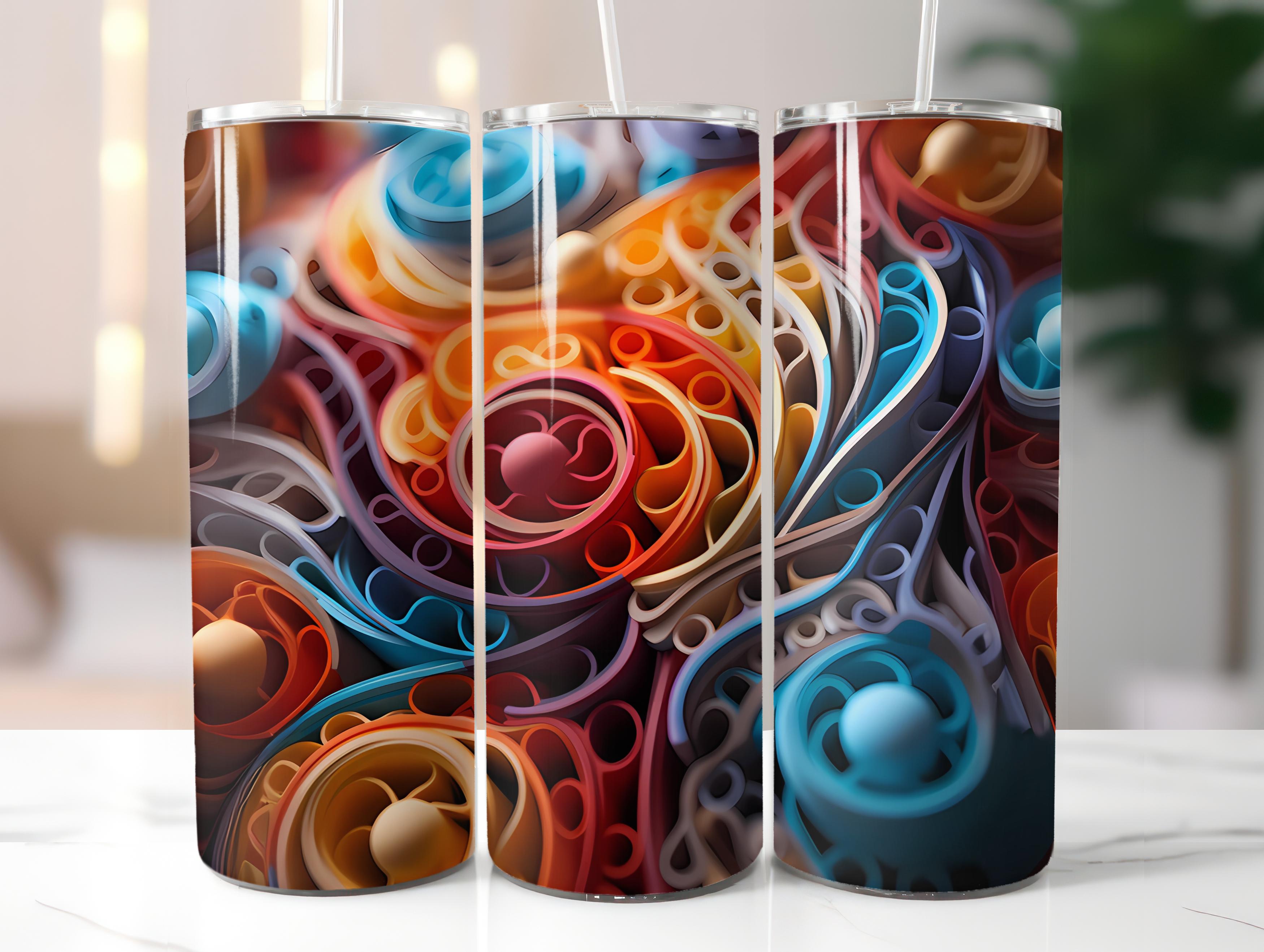 Geometric Spring 2 Tumbler Wrap - CraftNest