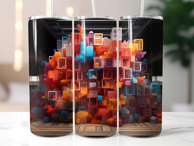 Geometric Spring 2 Tumbler Wrap - CraftNest