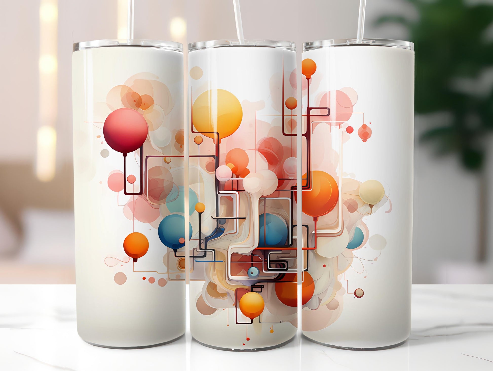 Geometric Spring 3 Tumbler Wrap - CraftNest