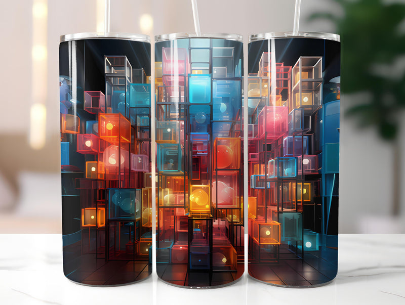 Geometric Spring 3 Tumbler Wrap - CraftNest