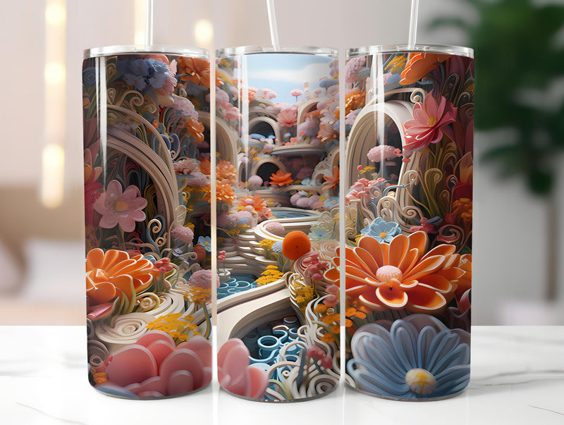 Geometric Spring 3 Tumbler Wrap - CraftNest