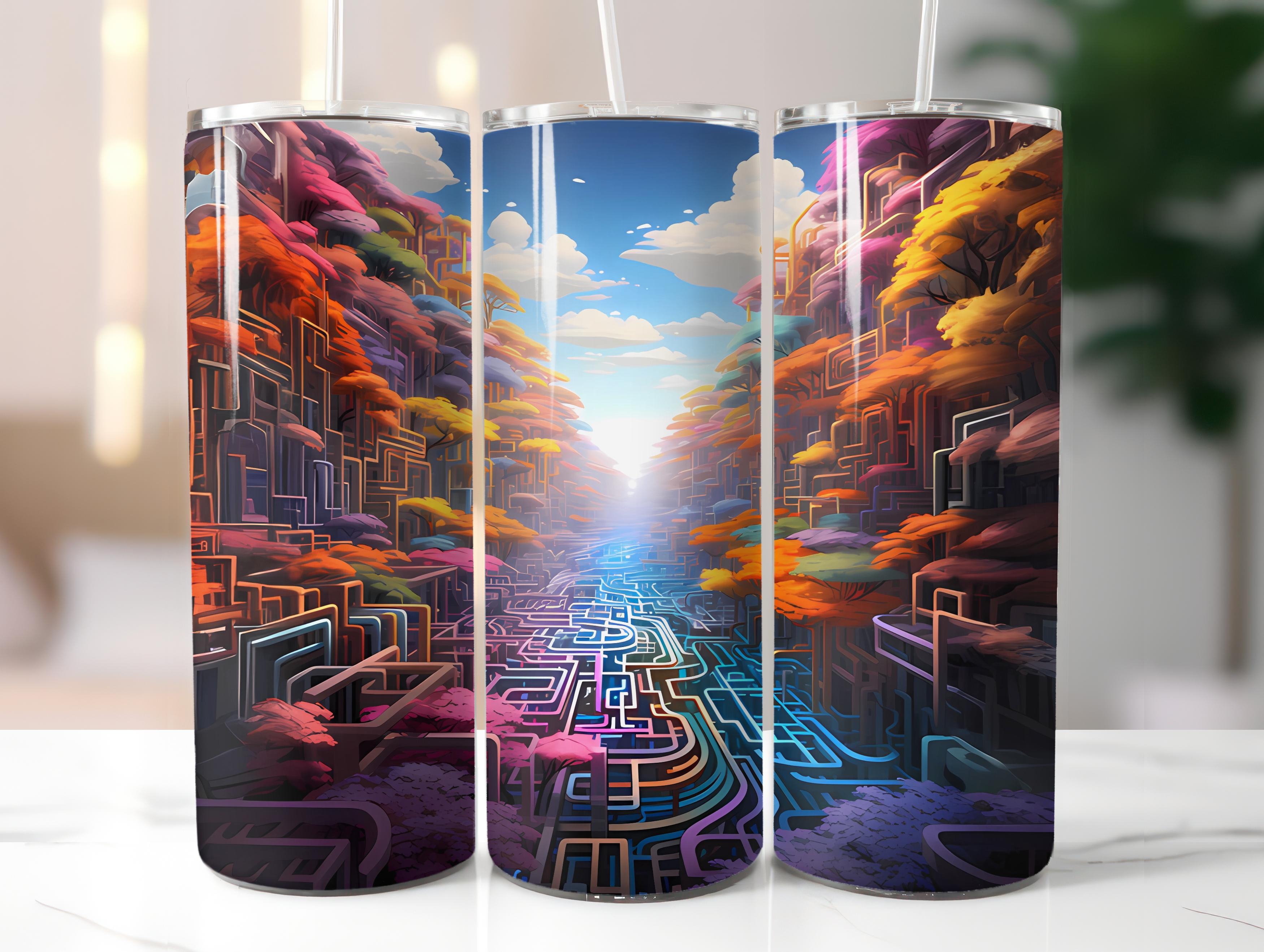 Geometric Spring 2 Tumbler Wrap - CraftNest