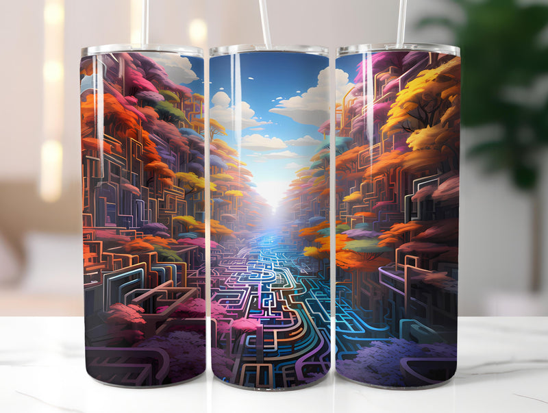 Geometric Spring 2 Tumbler Wrap - CraftNest
