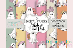 Ghosts of Floral Past Seamless Digital Paper - CraftNest - Digital Crafting and Art