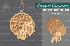 Gift Box Laser Cut Ornament Clipart Bundle - CraftNest - Digital Crafting and Art
