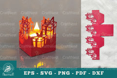 Gift Box Papercut Lantern Clipart Bundle - CraftNest - Digital Crafting and Art