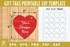 Heart Gift Tags Printable Template Bundle