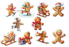 Christmas Gingerbread Stickers Clipart Bundle - CraftNest - Digital Crafting and Art