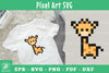 Giraffe Pixel Art Clipart Bundle