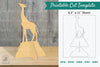 Giraffe Printable Cut Template Bundle