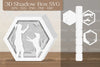 Girl and Dog 3D Shadow Box SVG Bundle