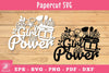 Girl Power Floral Makeup Papercut SVG Bundle