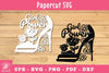 Girl Power Papercut Flower Heels Clipart Bundle