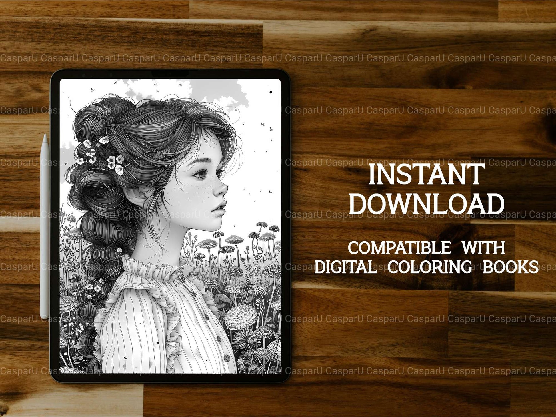Girls Back To School Coloring Books - CraftNest - Digital Crafting and Art