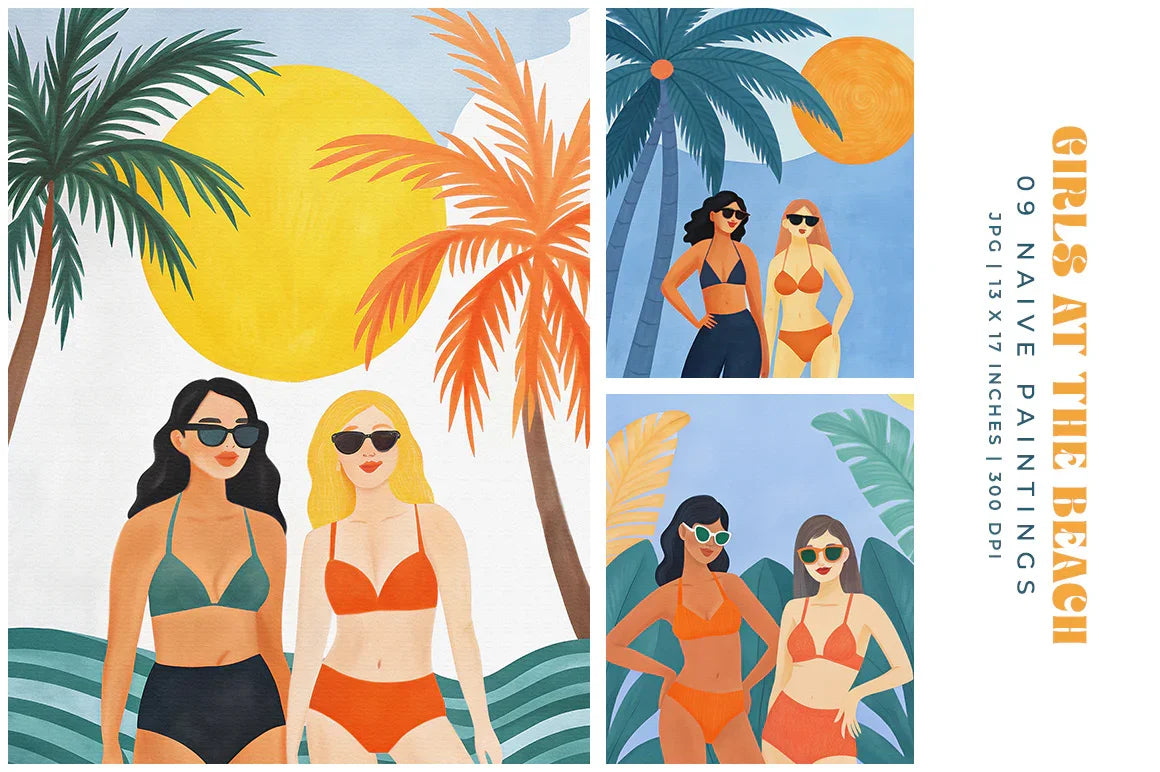 Girls at the Beach - Women - CraftNest - Digital Crafting and Art
