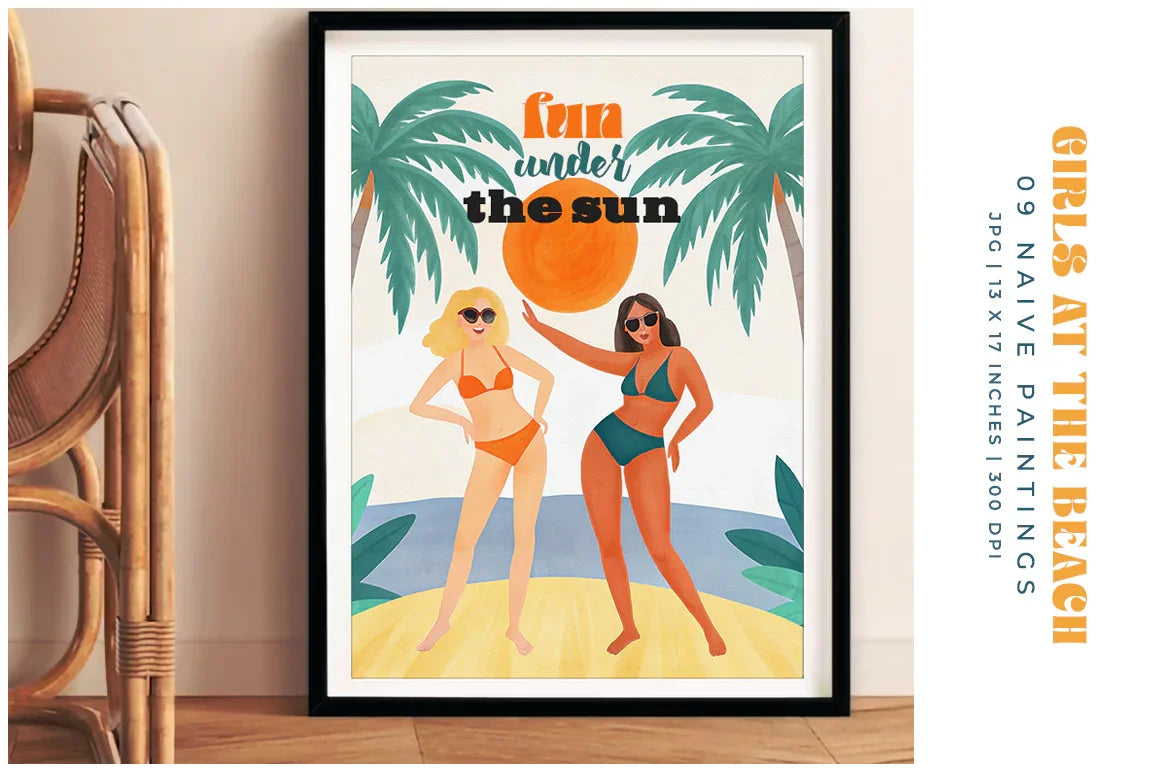 Girls at the Beach - Women - CraftNest - Digital Crafting and Art