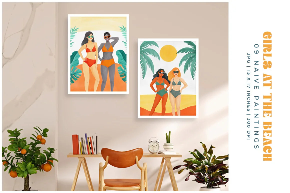 Girls at the Beach - Women - CraftNest - Digital Crafting and Art