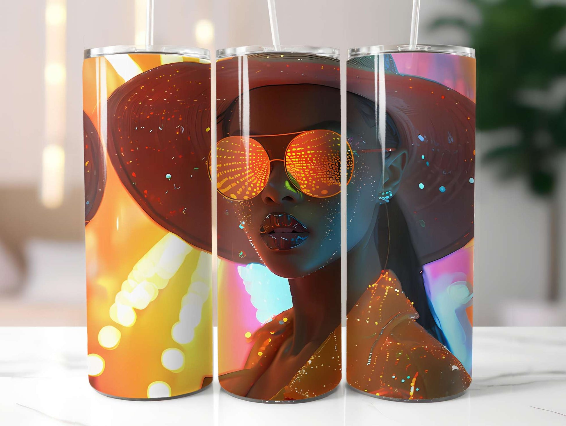 Glam Summer 4 Tumbler Wrap - CraftNest - Digital Crafting and Art