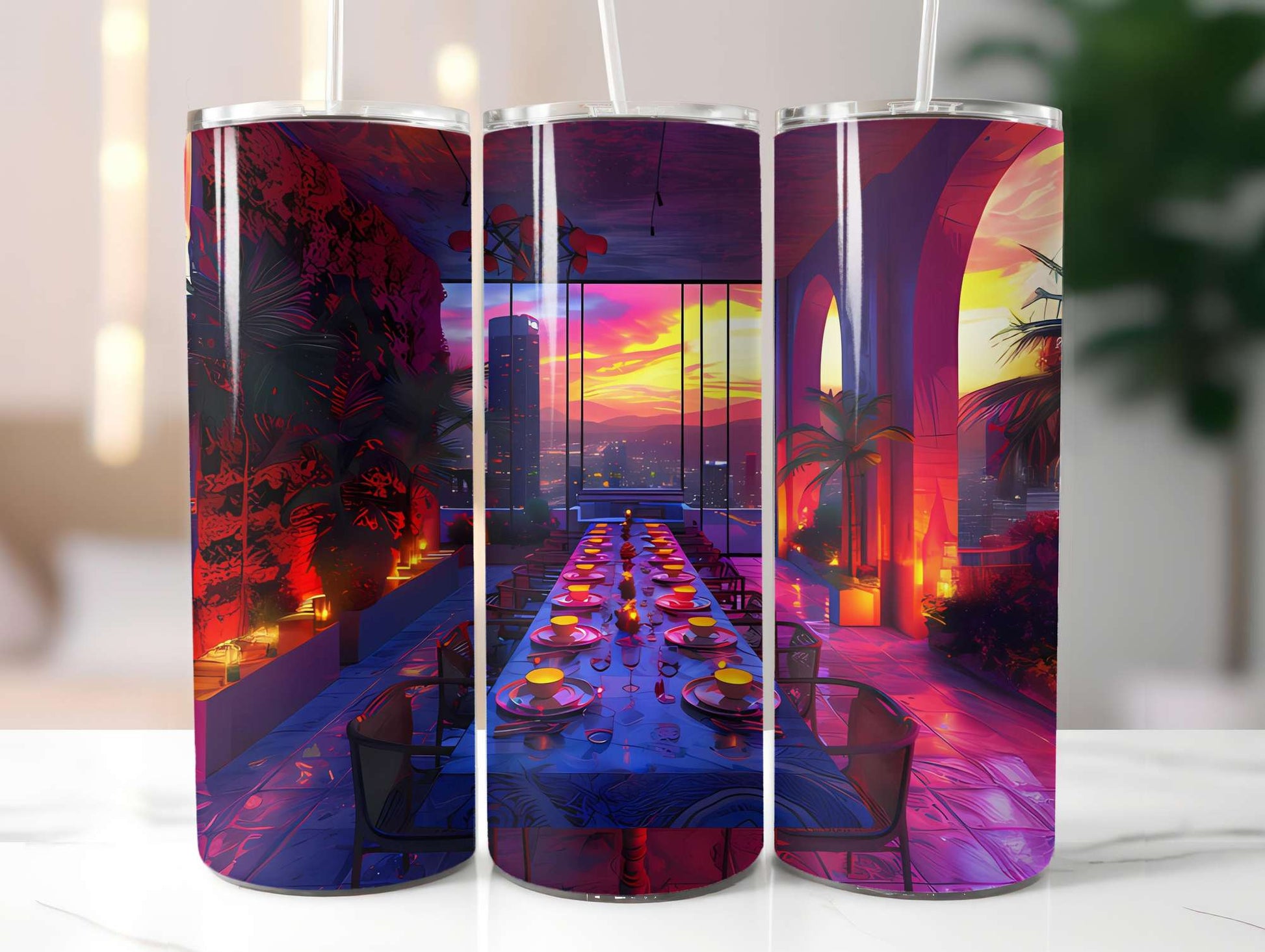 Glam Summer 4 Tumbler Wrap - CraftNest - Digital Crafting and Art