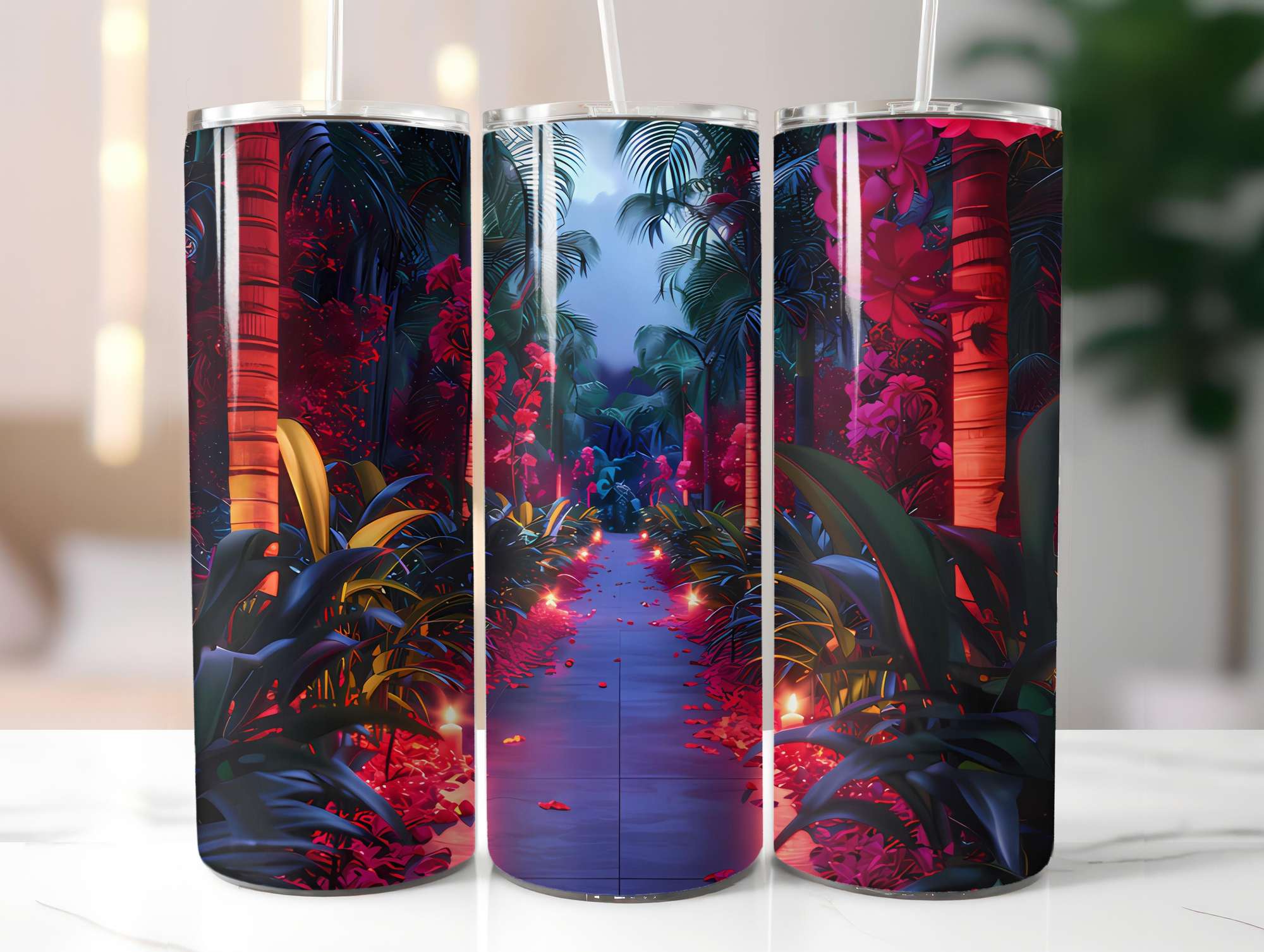 Glam Summer 4 Tumbler Wrap - CraftNest - Digital Crafting and Art