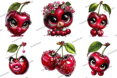 Glamorous Cherry Clipart Bundle - CraftNest - Digital Crafting and Art