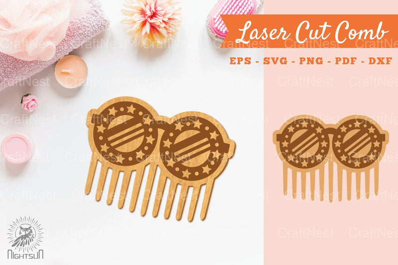 Laser Cut Glasses Comb Clipart Bundle - CraftNest - Digital Crafting and Art