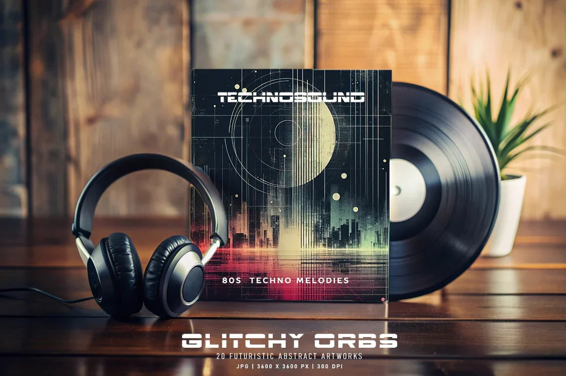 Glitchy Orbs - Wall Art - CraftNest - Digital Crafting and Art