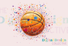 Glitter Basketball T-shirt Design Bundle