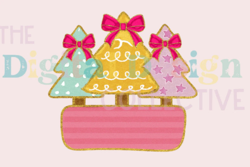Glitter Coquette Christmas Tree Clipart Bundle - CraftNest - Digital Crafting and Art