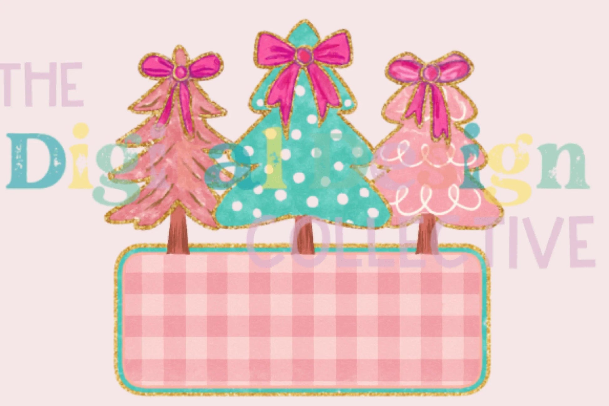 Glitter Coquette Christmas Tree Clipart Bundle - CraftNest - Digital Crafting and Art