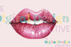 Glitter Lips Clipart Bundle